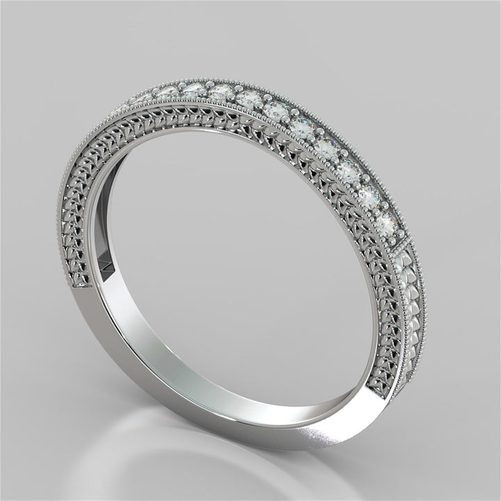 2.0CT Asscher Cut Lab Grown Diamond Vintage-Style Engagement Ring