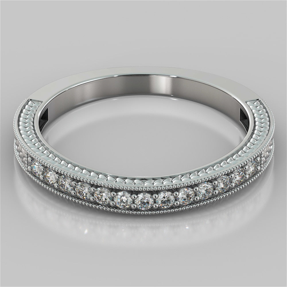 2.0CT Asscher Cut Lab Grown Diamond Vintage-Style Engagement Ring