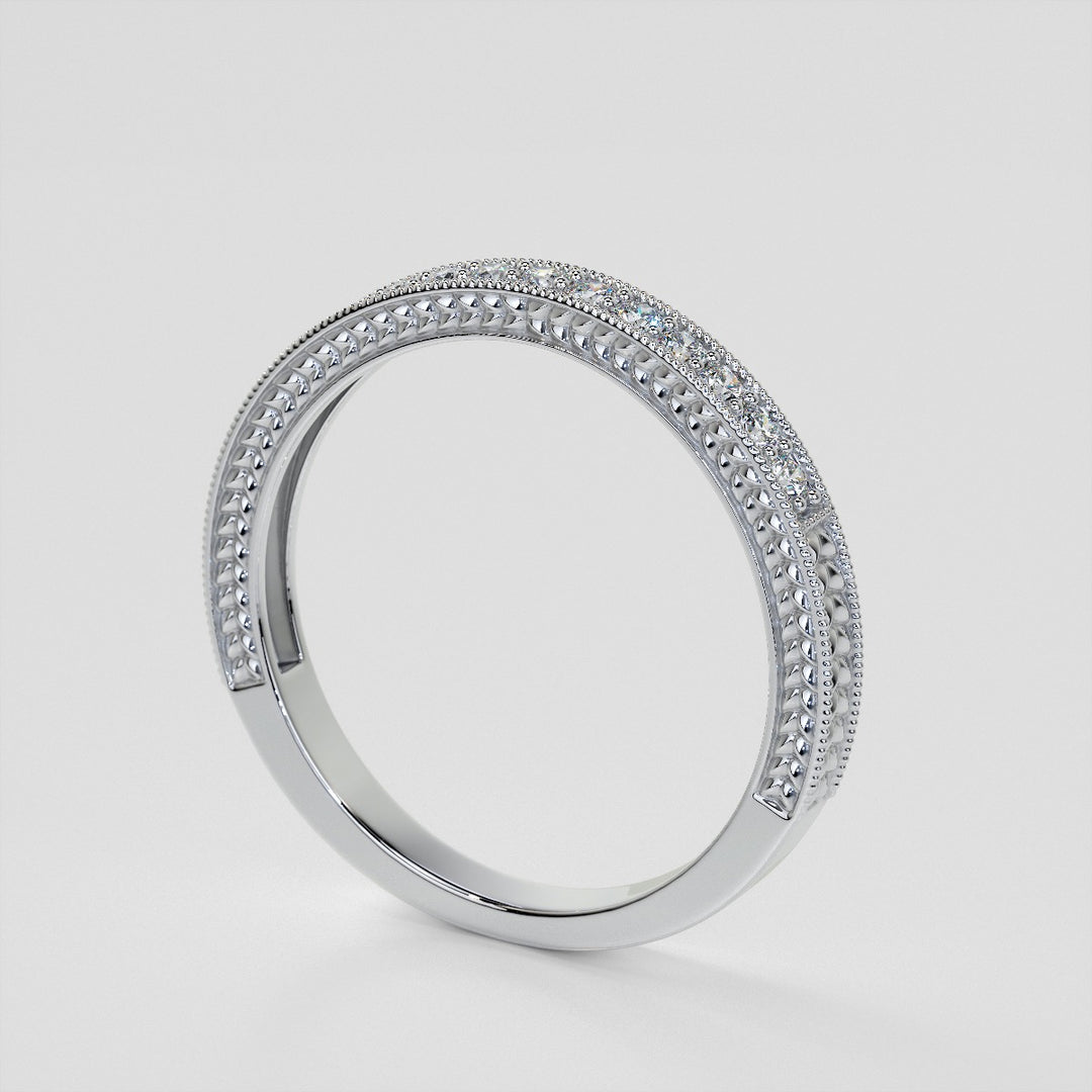 2.0CT Round Cut  Lab Grown Diamond Antique-Style Engagement Ring