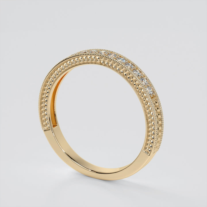 2.0CT Round Cut  Lab Grown Diamond Antique-Style Engagement Ring