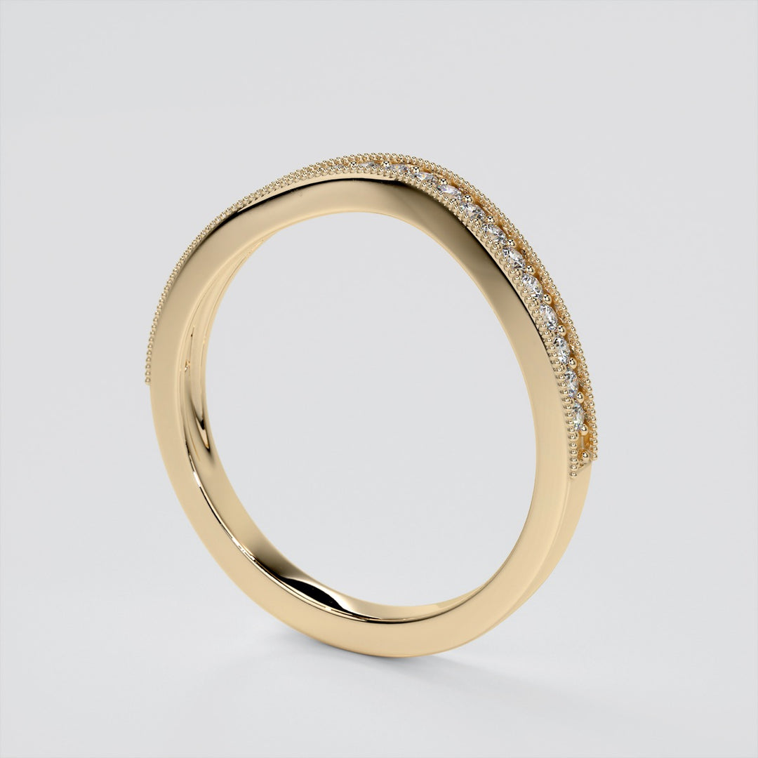 Double Claw Style Round Cut Wedding Set with Accents