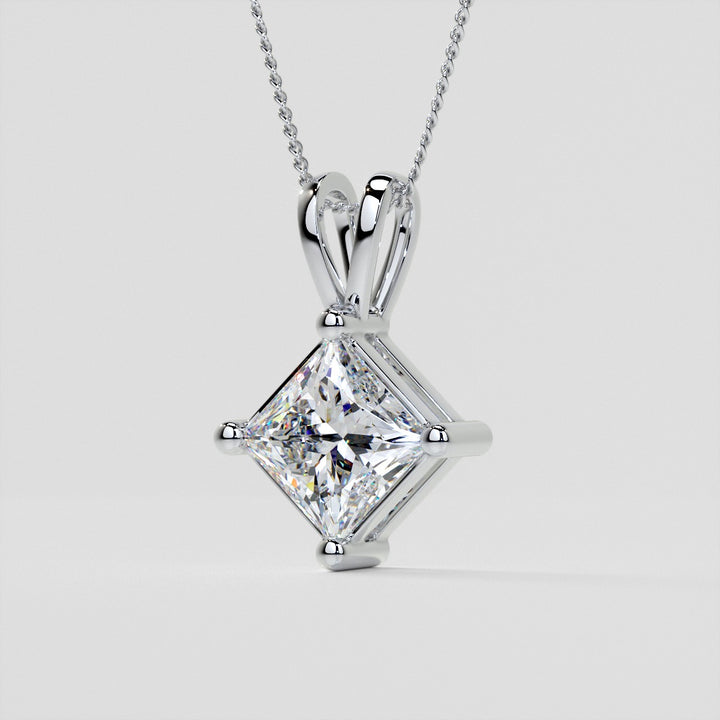 Princess Cut Lab Grown Diamond Pendant