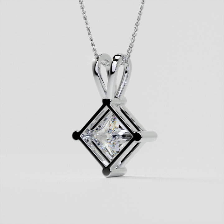Princess Cut Lab Grown Diamond Pendant