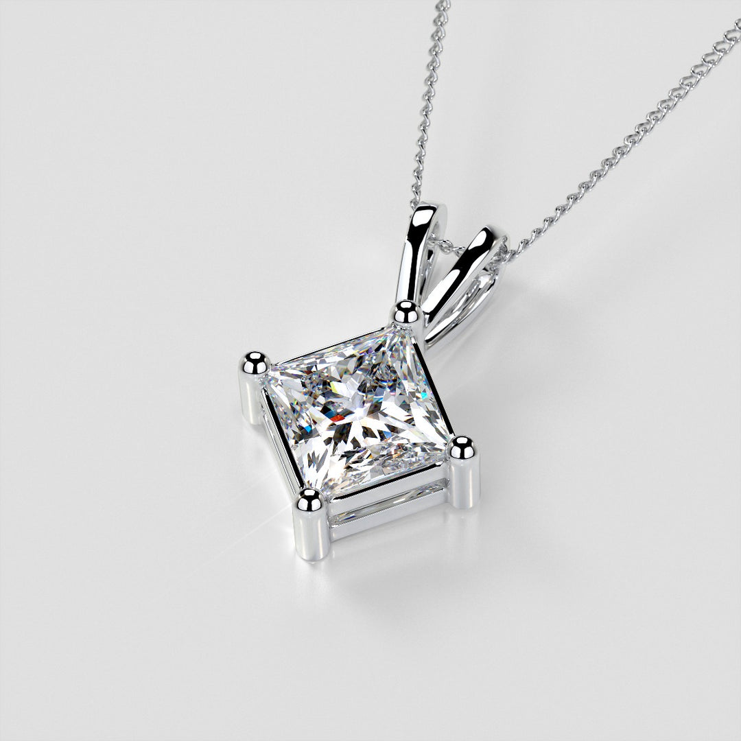 Princess Cut Lab Grown Diamond Pendant