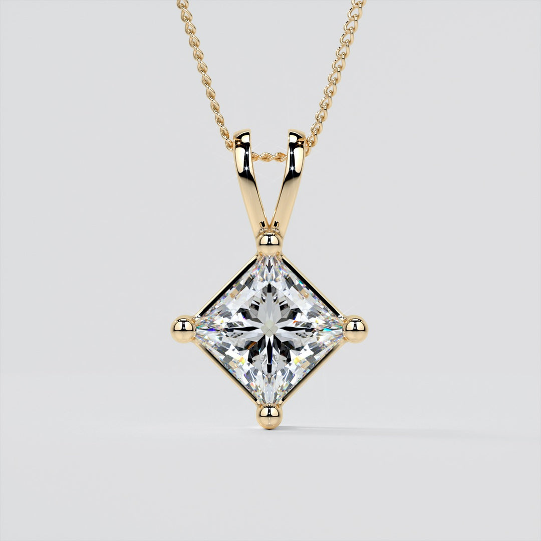 Princess Cut Lab Grown Diamond Pendant
