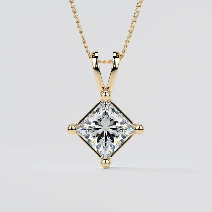Princess Cut Lab Grown Diamond Pendant