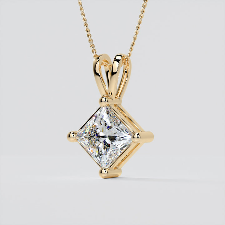 Princess Cut Lab Grown Diamond Pendant