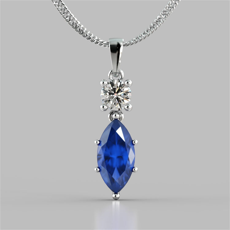 Marquise Cut Drop Style Pendant