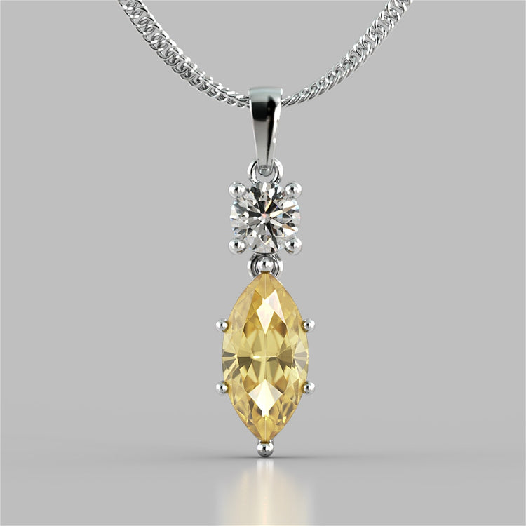 Marquise Cut Drop Style Pendant