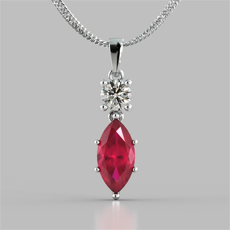 Marquise Cut Drop Style Pendant