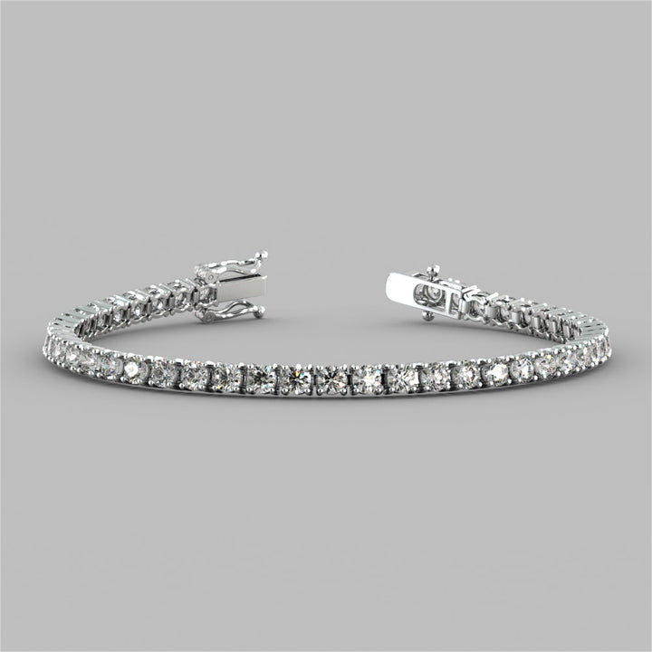 Classic Round Cut Tennis Bracelet in 925 Sterling Silver