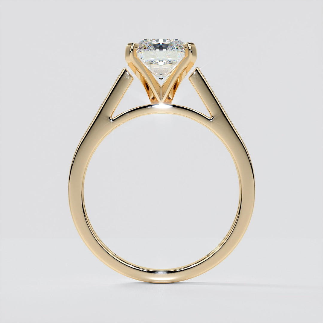 Radiant Cut Channel Baguettes Wedding Set