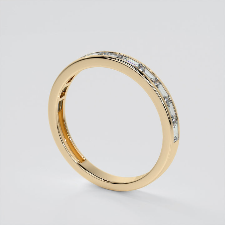 Radiant Cut Channel Baguettes Wedding Set