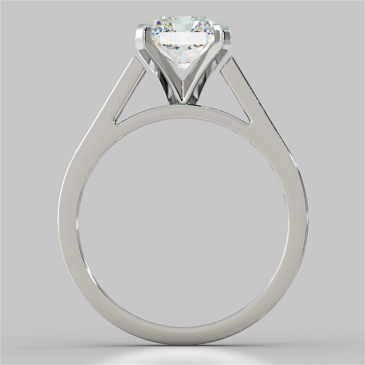 Radiant Cut Channel Baguettes Wedding Set