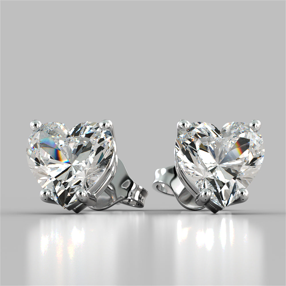 Heart Shape Stud Earrings