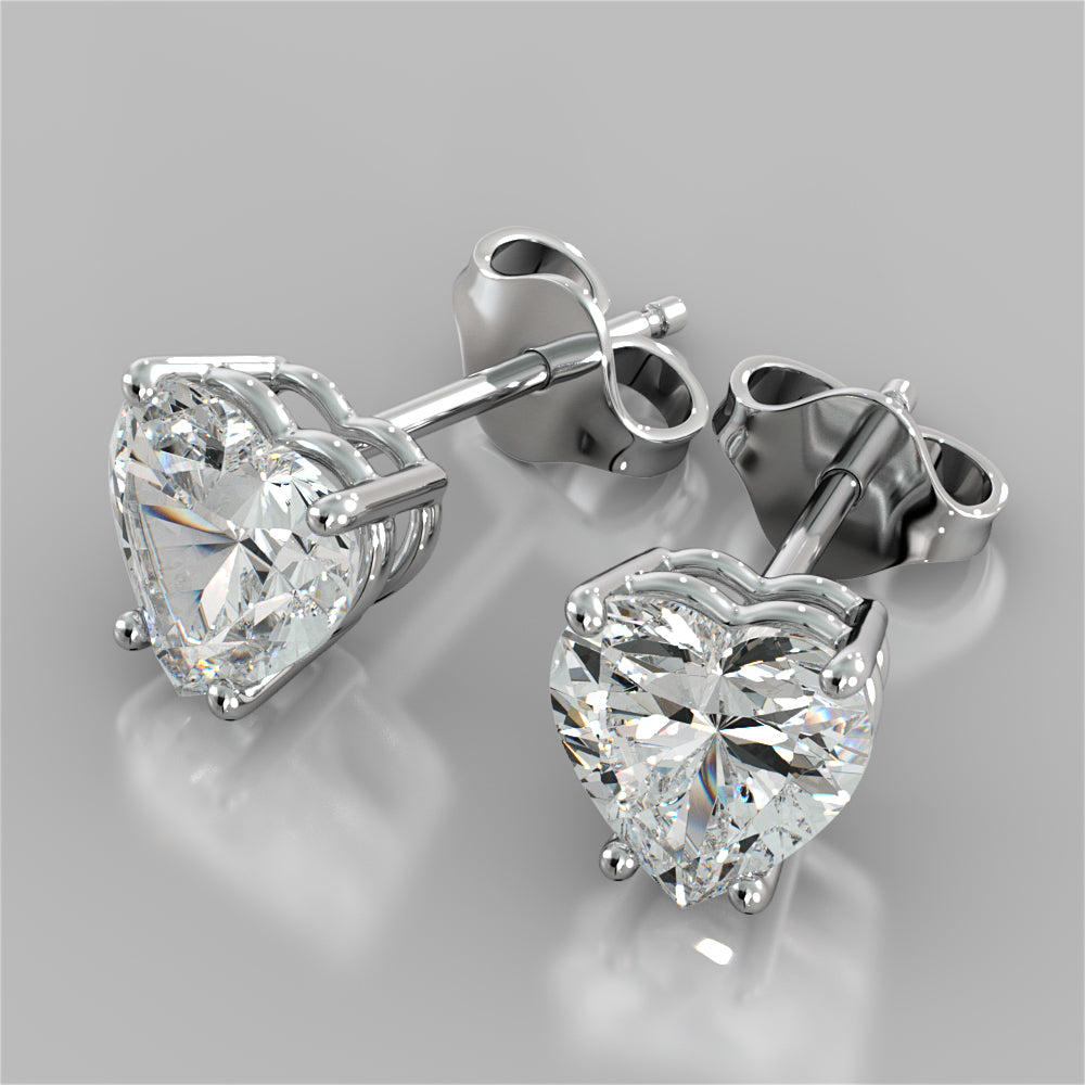 Heart Shape Stud Earrings