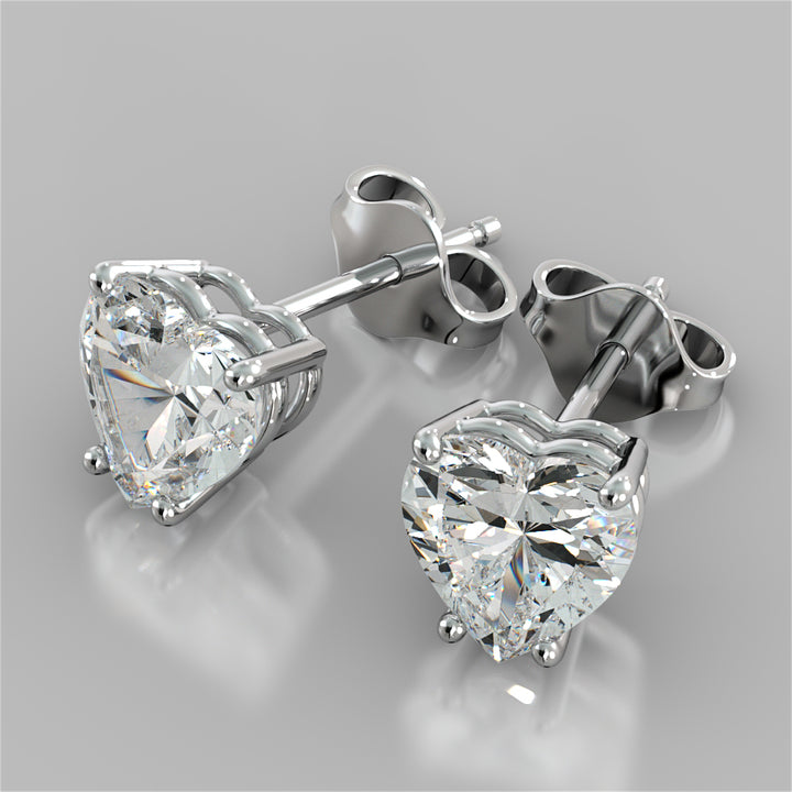 Heart Shape Stud Earrings