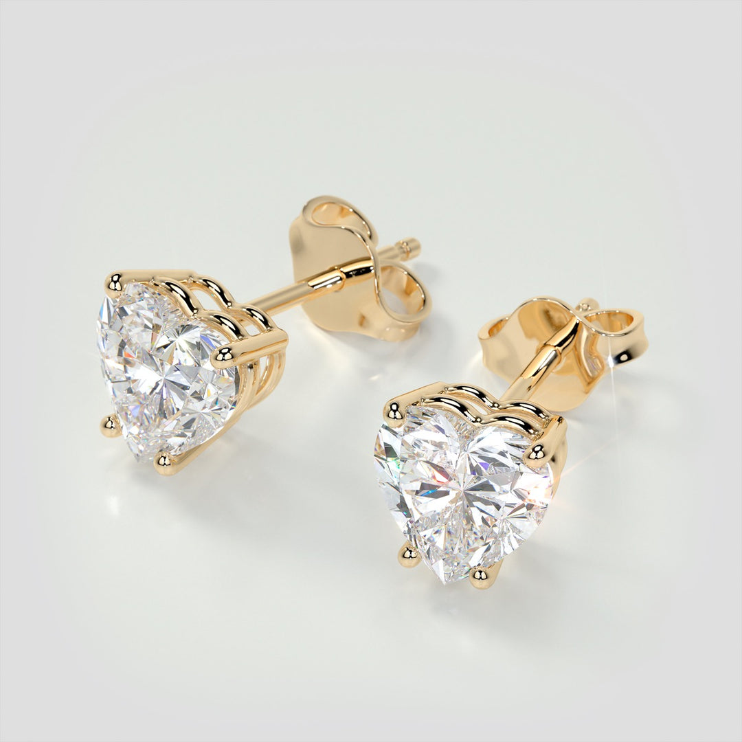 Heart Shape Stud Earrings