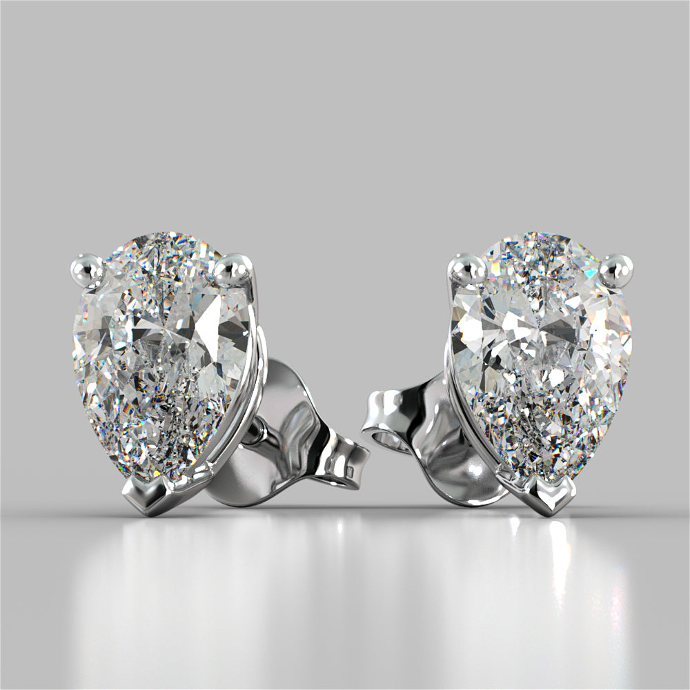 Pear Cut Stud Earrings