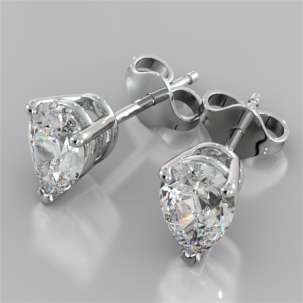 Pear Cut Stud Earrings