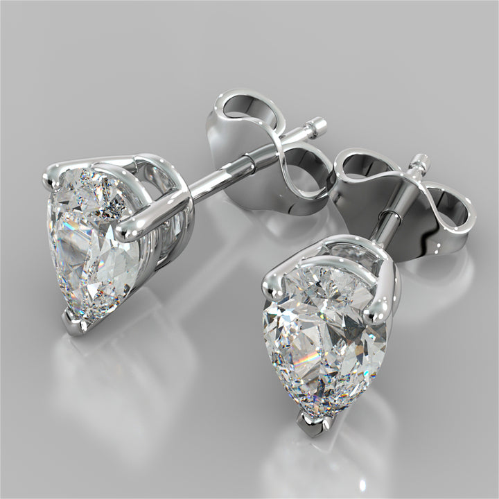 Pear Cut Stud Earrings