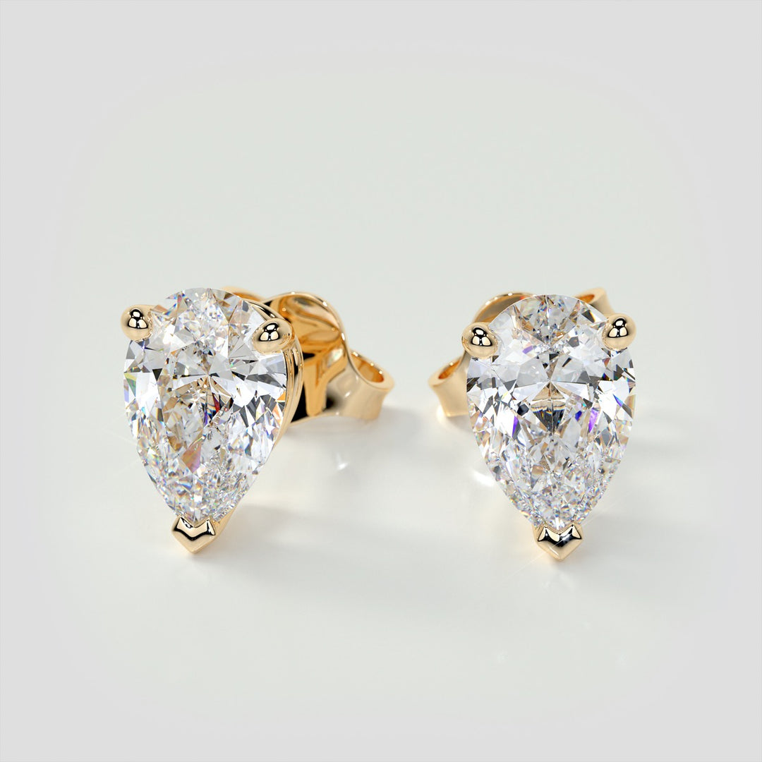 Pear Cut Stud Earrings