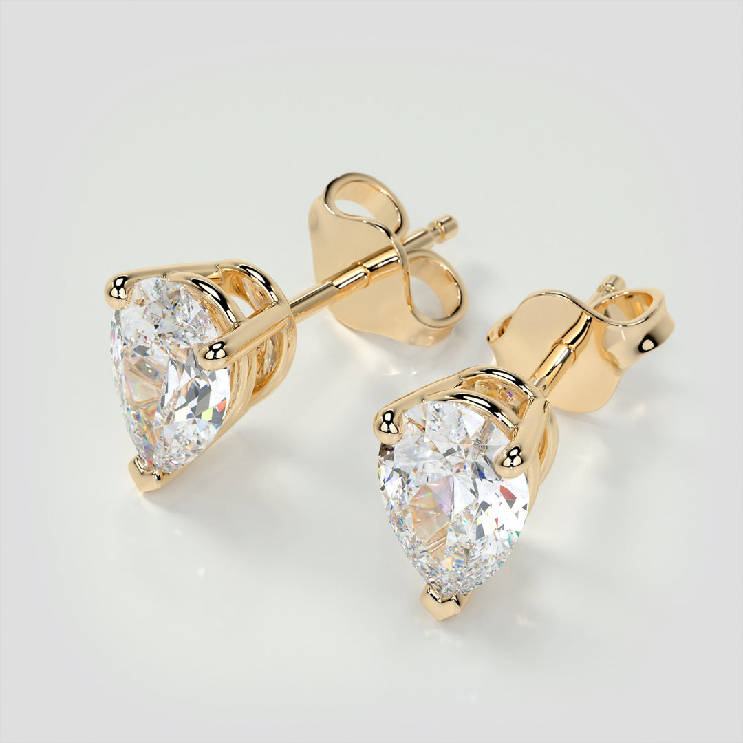 Pear Cut Stud Earrings
