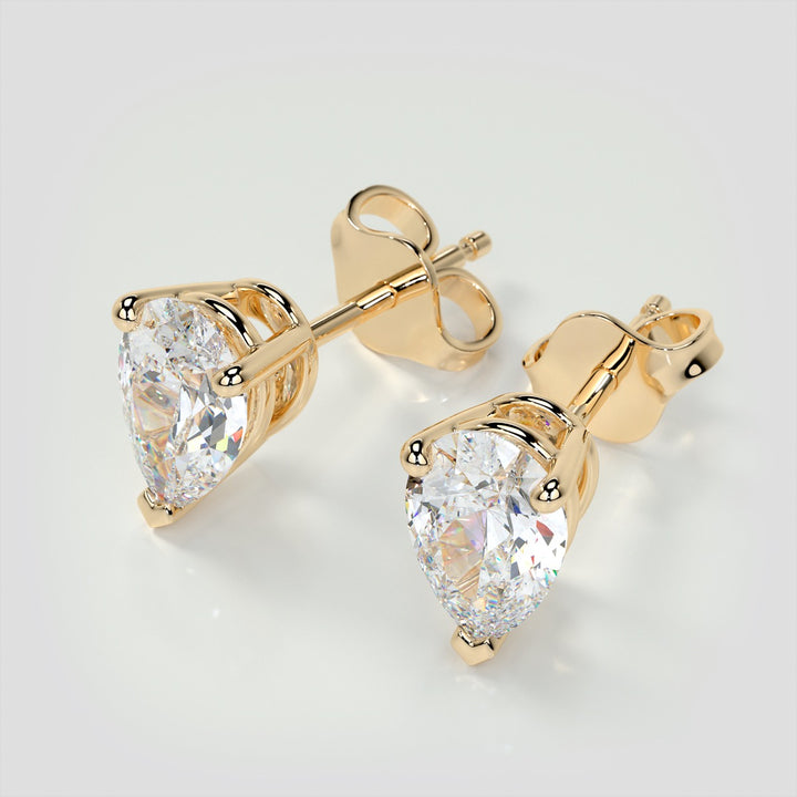 Pear Cut Stud Earrings