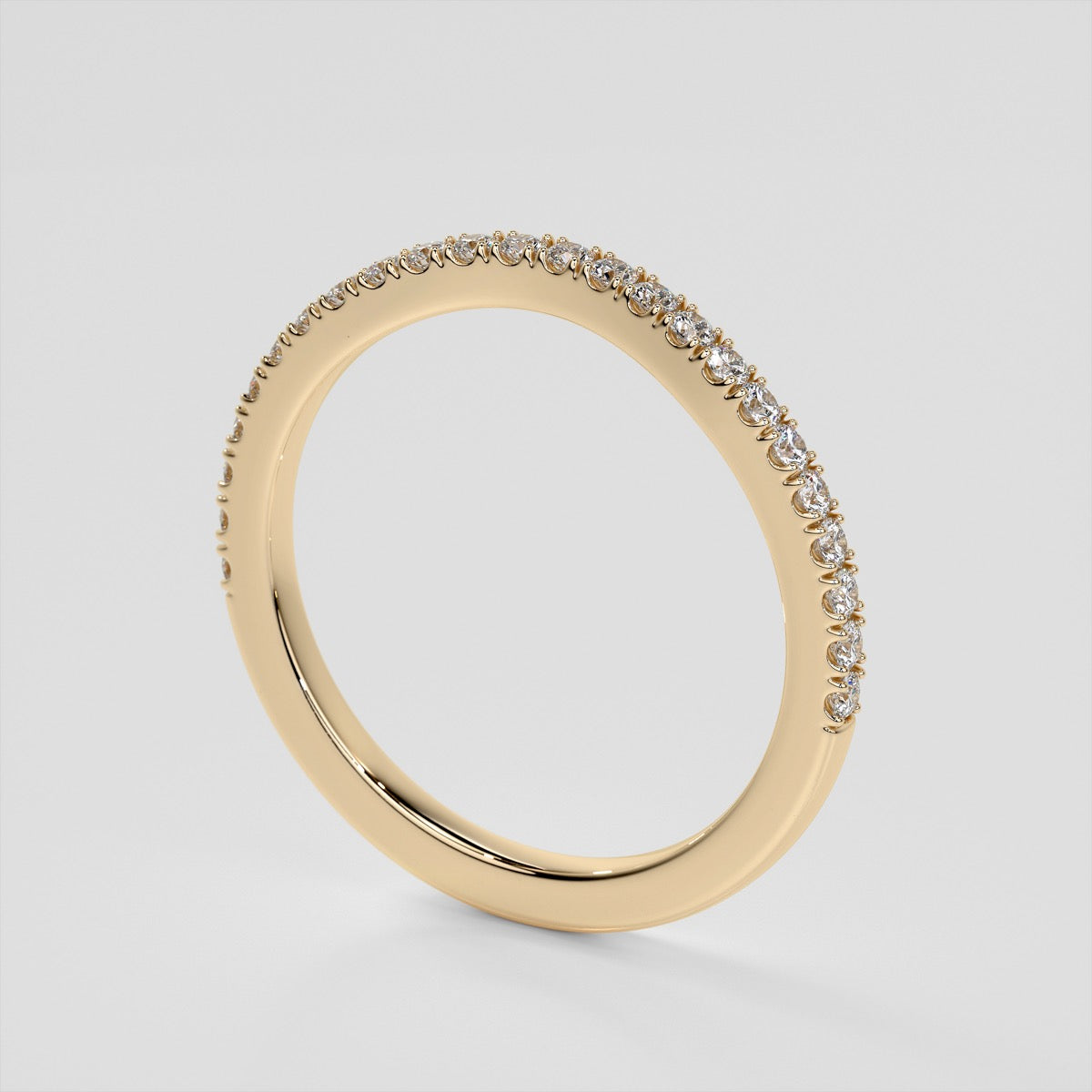 Round Cut Halo Engagement Ring With Accents