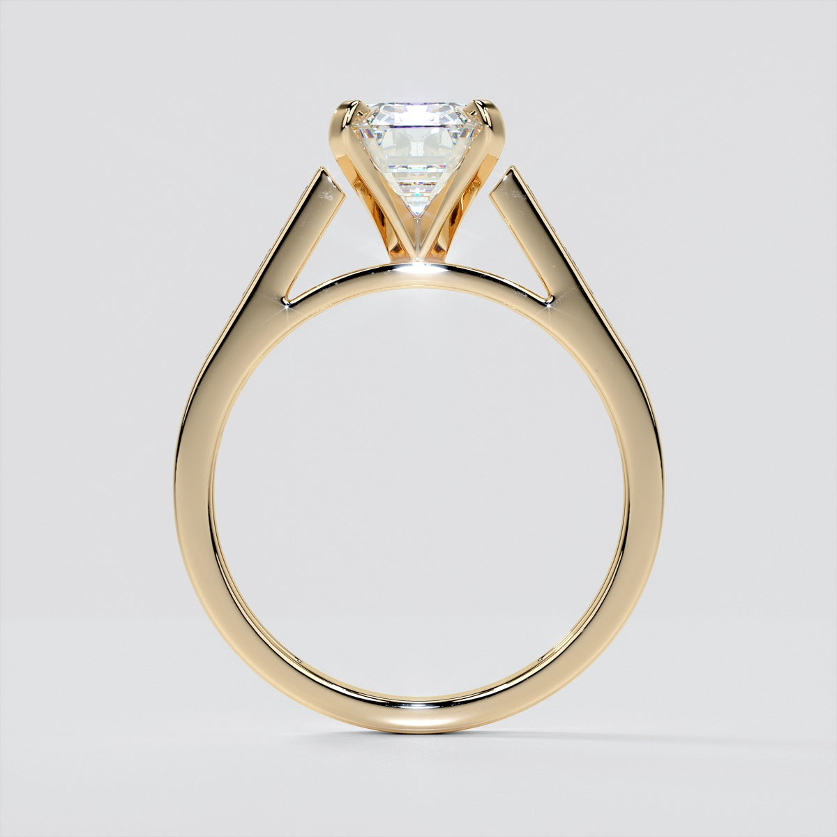 Emerald Baguettes Wedding Set
