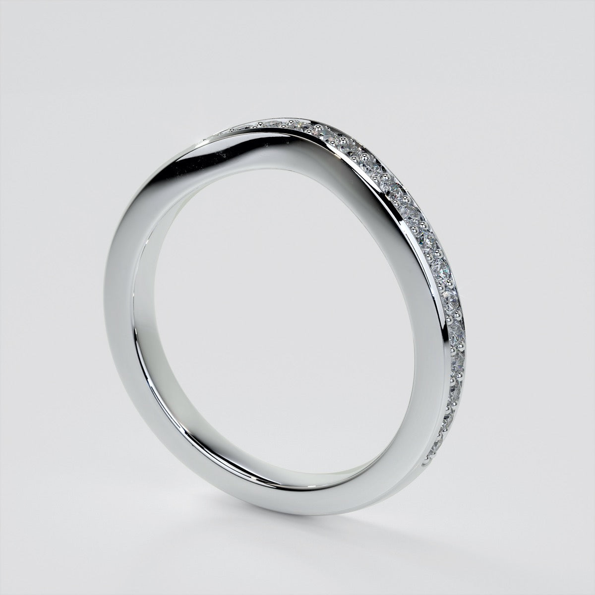 1.5Ct Radiant Cut Lab Grown Diamond VVS Clarity | F-Color Engagement Ring in 18K White Gold