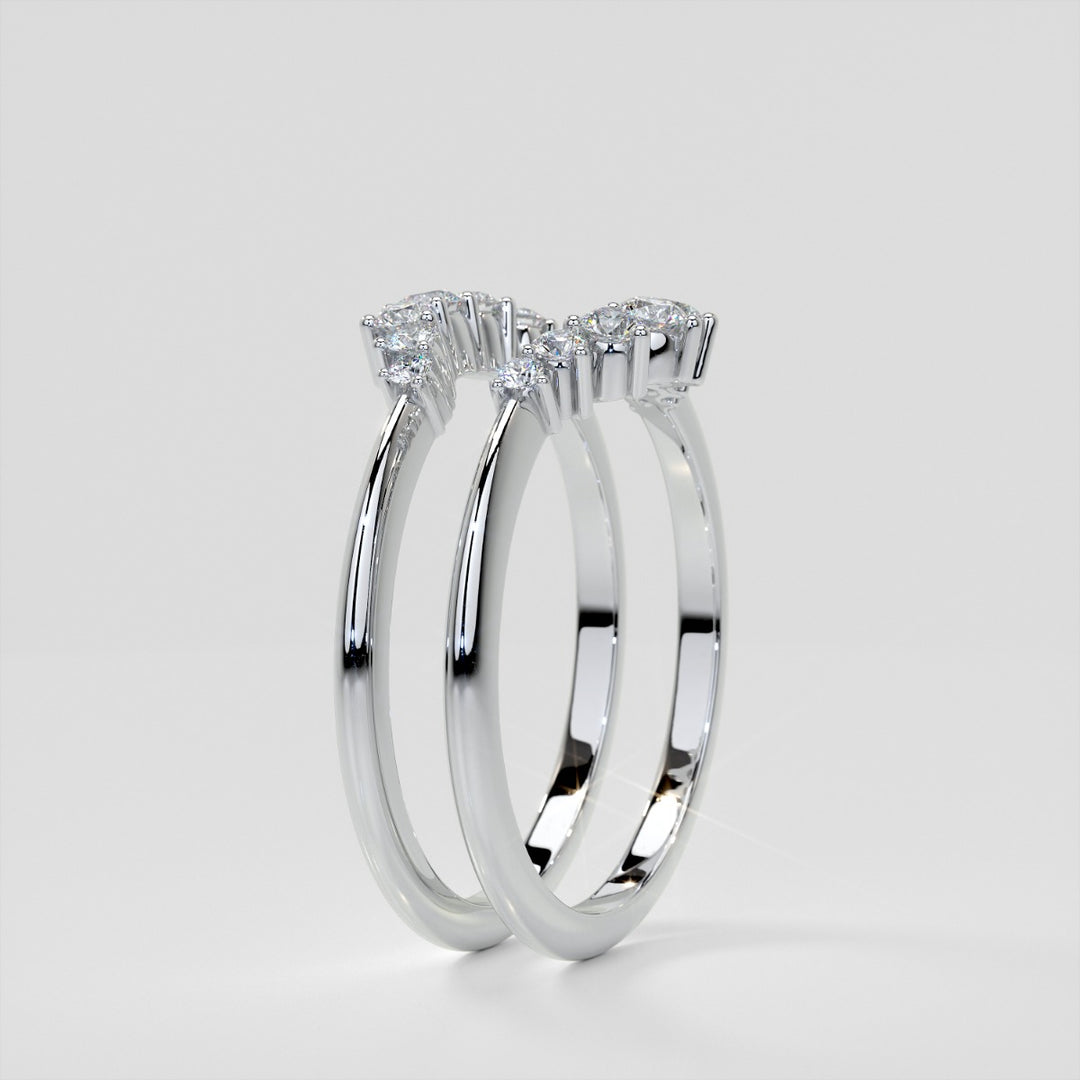 Soft Elegance Band Set With Lab Grown Diamonds