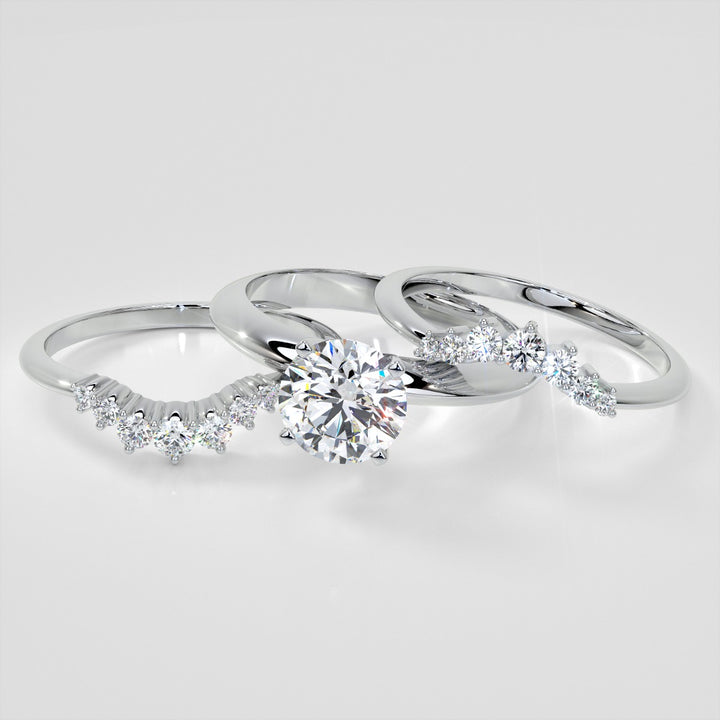 Soft Elegance Band Set With Lab Grown Diamonds