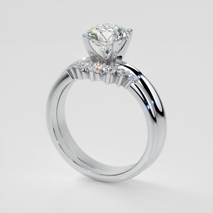 Soft Elegance Band Set With Lab Grown Diamonds