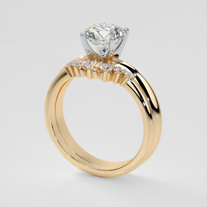 Soft Elegance Band Set With Lab Grown Diamonds