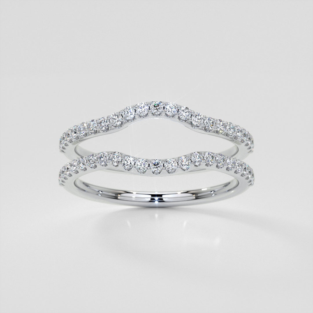 1/5 CTW Lab Grown Diamond Dazzling Half-Moon Contour Band