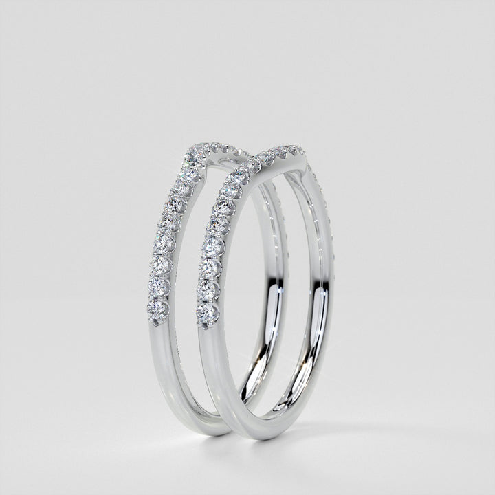 1/5 CTW Lab Grown Diamond Dazzling Half-Moon Contour Band