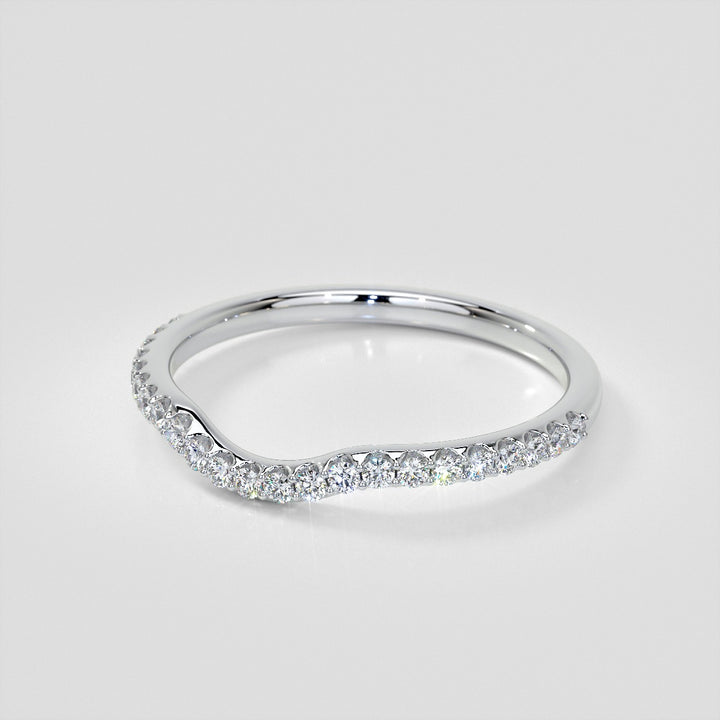 1/5 CTW Lab Grown Diamond Dazzling Half-Moon Contour Band