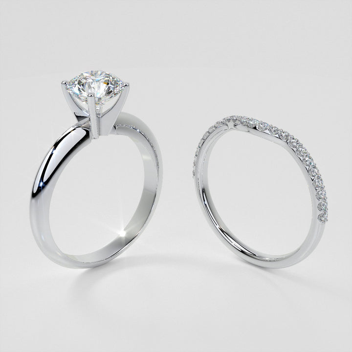 1/5 CTW Lab Grown Diamond Dazzling Half-Moon Contour Band