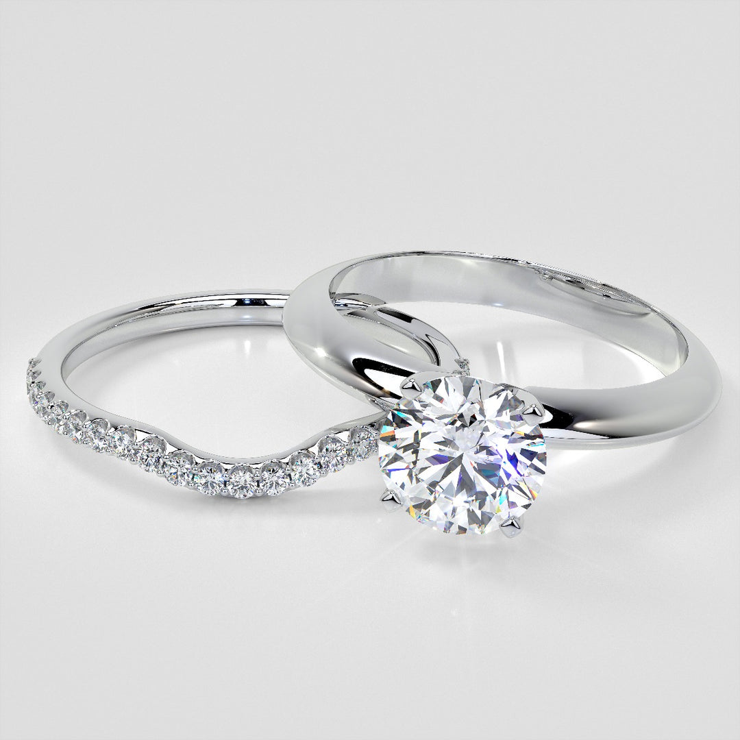 1/5 CTW Lab Grown Diamond Dazzling Half-Moon Contour Band