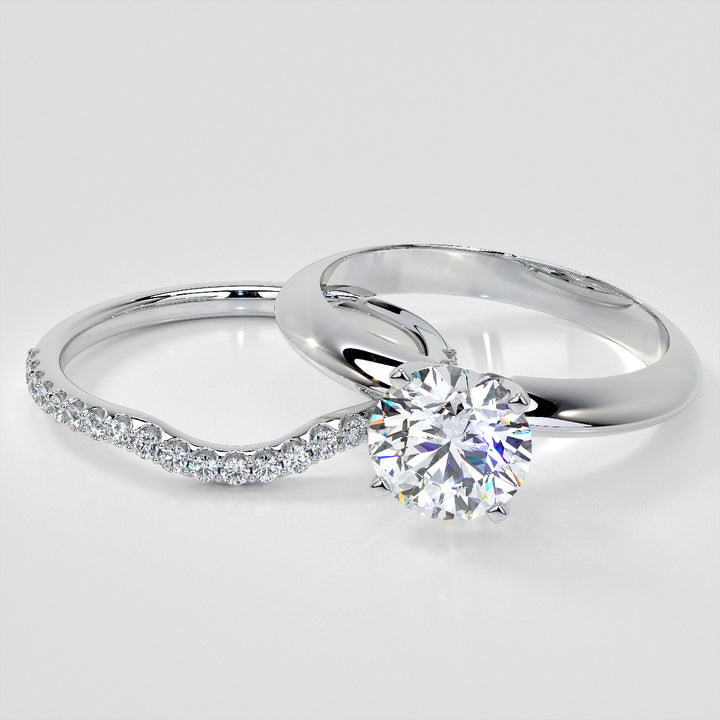 1/5 CTW Lab Grown Diamond Dazzling Half-Moon Contour Band