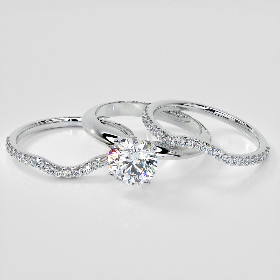 1/5 CTW Lab Grown Diamond Dazzling Half-Moon Contour Band