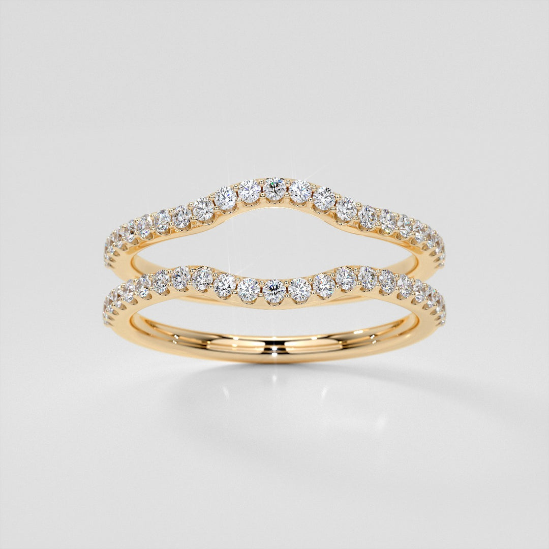 1/5 CTW Lab Grown Diamond Dazzling Half-Moon Contour Band