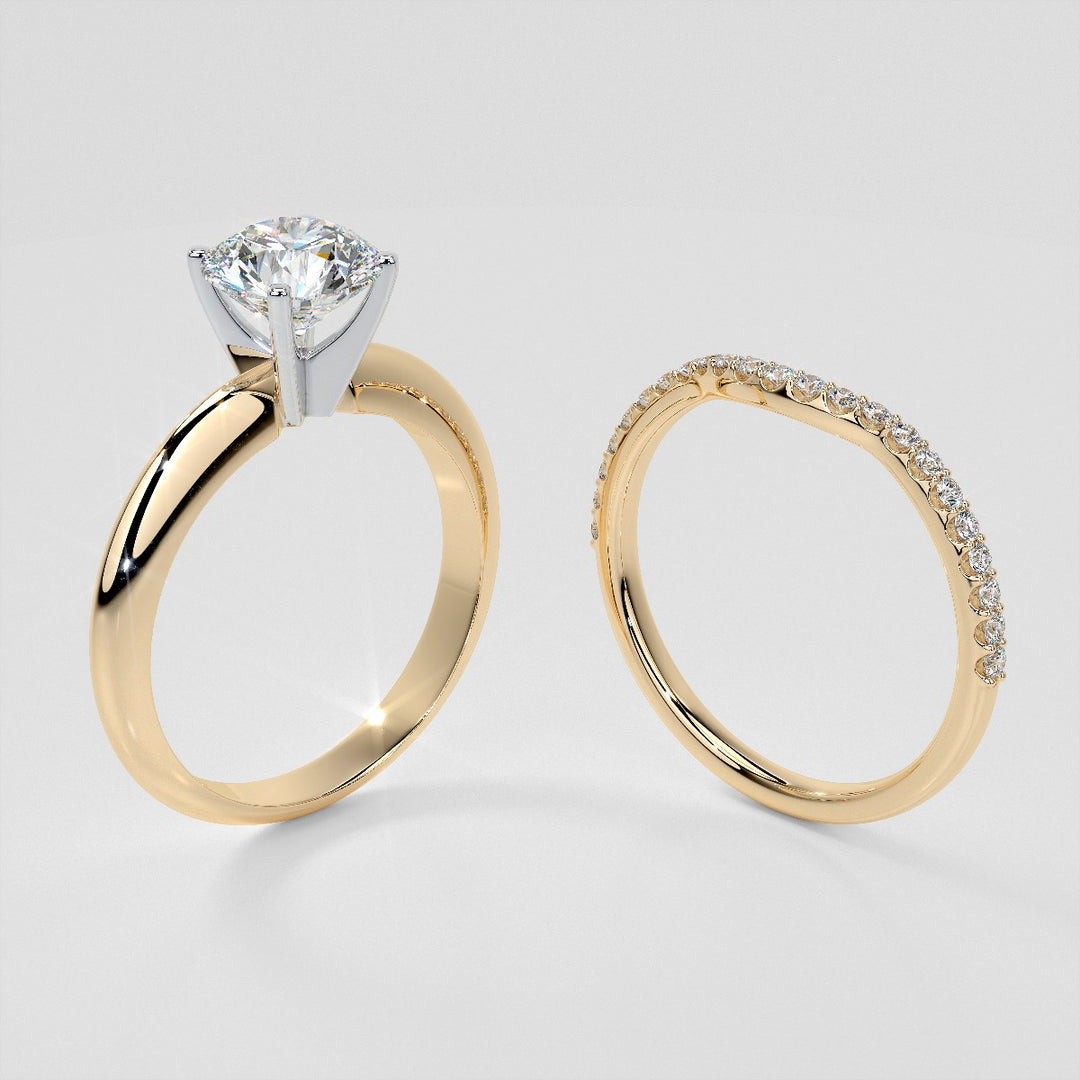 1/5 CTW Lab Grown Diamond Dazzling Half-Moon Contour Band