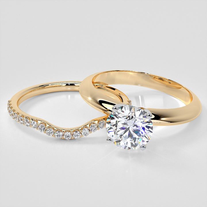 1/5 CTW Lab Grown Diamond Dazzling Half-Moon Contour Band