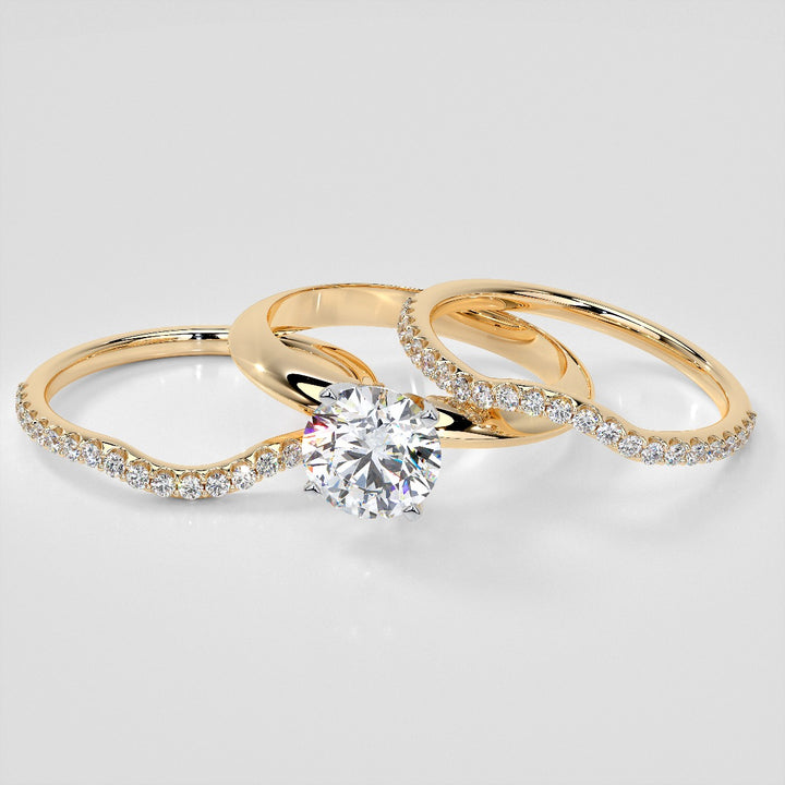 1/5 CTW Lab Grown Diamond Dazzling Half-Moon Contour Band