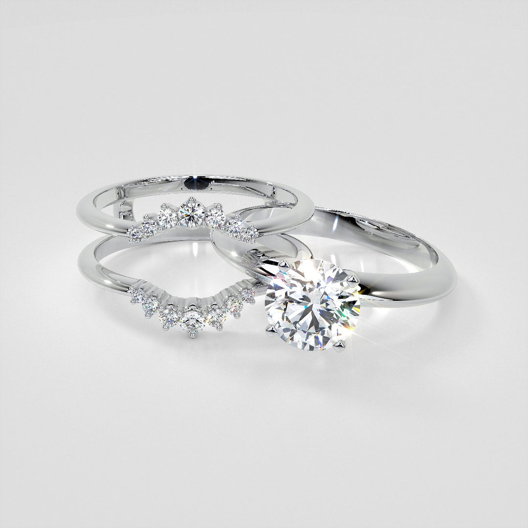 ¼ CTW Round Lab Grown Diamond Enhancer Ring Guard Wedding Band