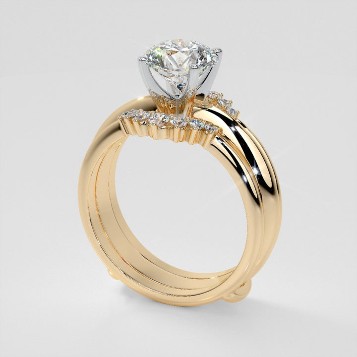 ¼ CTW Round Lab Grown Diamond Enhancer Ring Guard Wedding Band