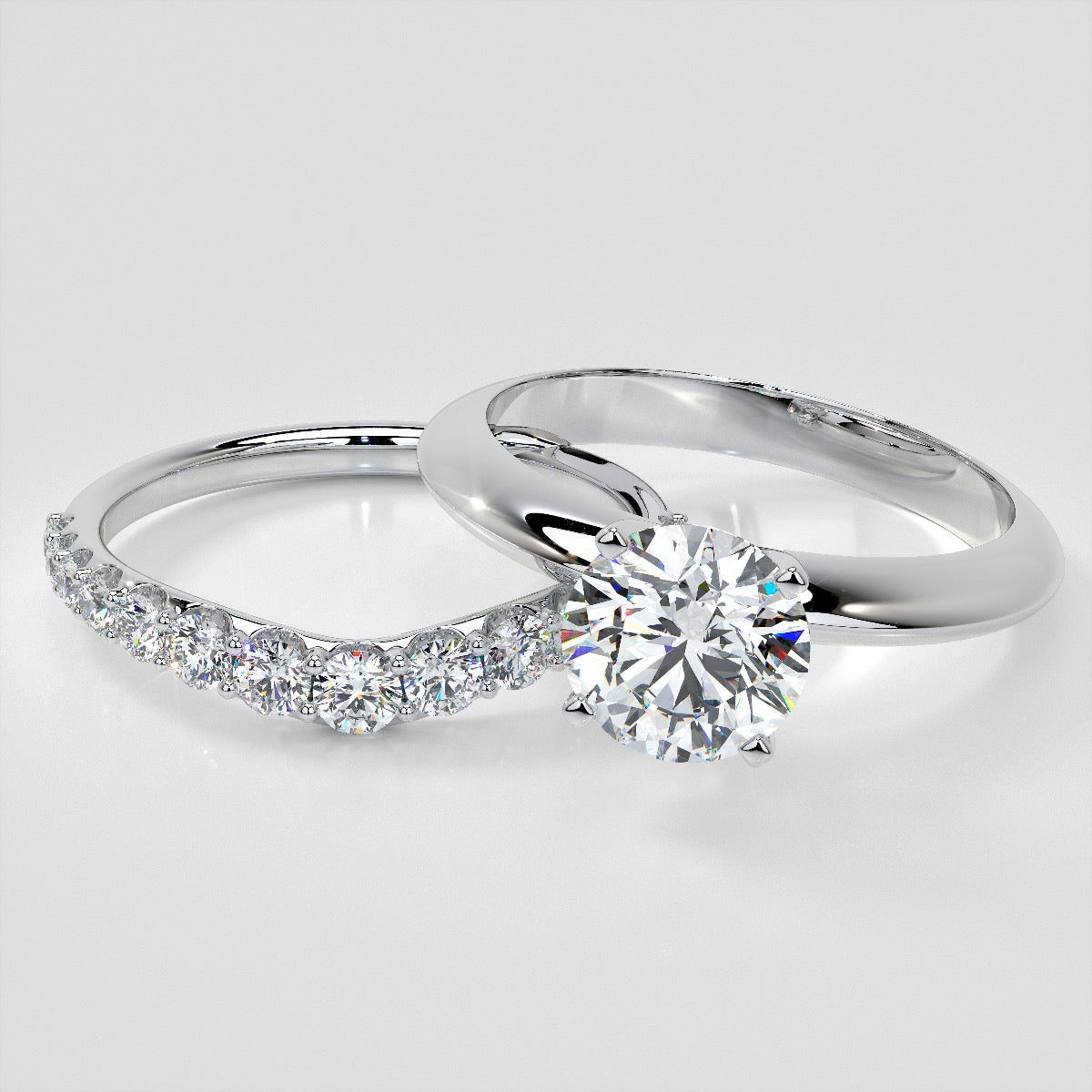 ½ CTW Lab Grown Diamond Graceful Cascade Band