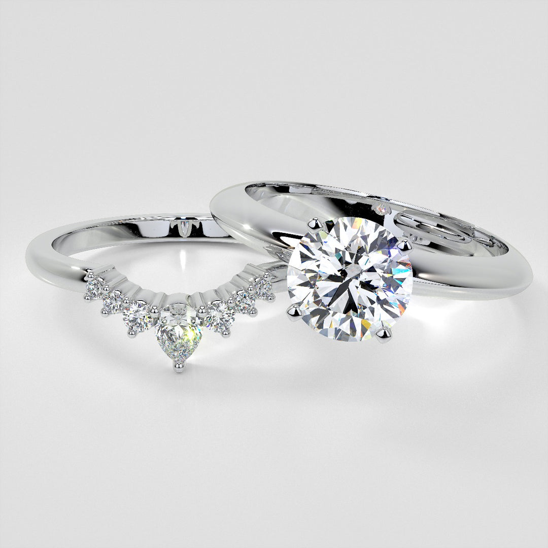 1/4 CTW Lab-Grown Diamond Contour Band